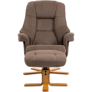 TV-Sessel DUO COLLECTION "Bordeaux", braun, B:86cm H:105cm T:96cm, Luxus-Microfaser (100% Polyester), Sessel, TV-Sessel, mit Hocker und Relaxfunktion, 360 Grad drehbar