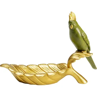 Kare Design Schale Parrot Guard, 10x21cm" aus Polyresin (Kunststein) aus lackiertem Polyresin, gold