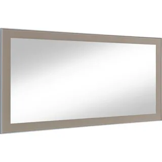 Novel Wandspiegel , Taupe , Glas , rechteckig , 120x60x2 cm , Goldenes M, Made in Germany, DGM-Klimapakt , in verschiedenen Größen erhältlich, waagrecht montierbar , Spiegel, Wandspiegel