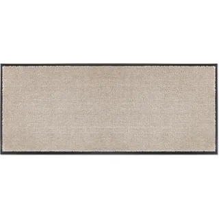 Schöner Wohnen Kollektion Fußmatte innen - Schmutzfangmatte 67 x 150 cm Beige - rutschfeste Sauberlaufmatte strapazierfähig - Fussmatte Haustür - Türmatte waschbar bei 30°C