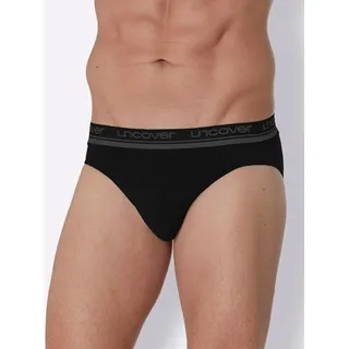 SCHIESSER UNCOVER by SCHIESSER Herren Slip 3er Pack - Rio Serie "Uncover", Logobund Schwarz L