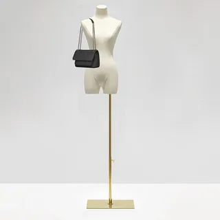 Schaufensterpuppe Weiblich Schneiderpuppe, Höhe Verstellbarer Damenbüste Mannequin Kleiderpuppe, Schneiderbüste mit Metall Base, Torso Weibliche Büste für Bekleidungsgeschäft Kleiderständer Boutique