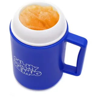 GOODS+GADGETS Original Slushy Mug - Slush-Becher mit Löffel und Trink-Strohhalm; Slushy-Eis-Maker Magic Slush Maker Freeze Becher für Wassereis in Sekunden