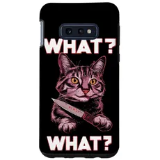 Hülle für Galaxy S10e Halloween Katze Messer Design Witzige Tier Katzen