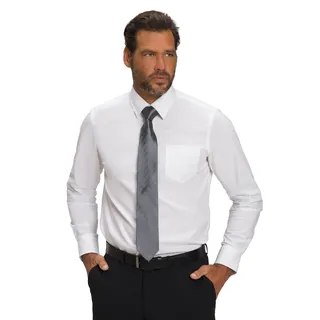 JP 1880 Herren große Größen Übergrößen Menswear L-8XL JP1880 Hemd, FLEXNAMIC®, Kentkragen, Modern Basic Fit, bis 7 XL schneeweiß 4XL 808727200-4XL