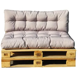 Red deco Outdoor-Kissen 2 x 40 x 40 cm taupe 2-tlg.