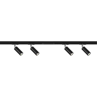 Briloner Rail Schienensystem 4x LED Spots Dimmbar 1,5 m Schwarz