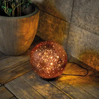esotec Zauberhafte Solarkugel Magic Stars  20 cm kupferfarben outdoor 103011