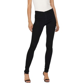 Only Damen Jeans onlRAIN REG CRY6060 NOOS, Schwarz (Black Denim), 40/L34 (Herstellergröße: L)