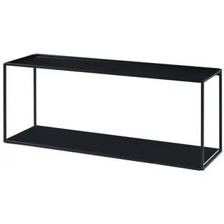 [en.casa] Notodden Wandregal 90 x 25 x 35 cm Schwarz