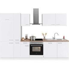 Bild von Küchenzeile »Iver«, 300 cm breit, inklusive Elektrogeräte der Marke HANSEATIC, grau