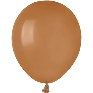 100 Stück Luftballons A50 (Ø 13cm / 5 Zoll), Luftballon für Geburtstagsfeiern, Hochzeitsdeko, Jubiläen und Feiern, Farbe Mokka ( Mocha #076 )