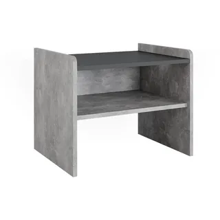Vicco Esszimmerbank Roman Beton 53.5 x 41.1 cm , Grau , Holzwerkstoff , Rechteckig , 53.5x43x41.1 cm , Esszimmer, Bänke, Sitzbänke