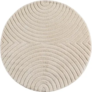 Ayyildiz ART 1122 Kurzflorteppich Ø 200 cm Creme