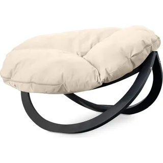 KONSIMO Moderner Gartenstuhl "GEKKO", creme, Hölz, Modern Design, 119x65x100 cm - Creme