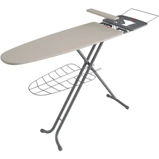 RAYEN Deska do prasowania 120 x 40 cm z półką i deską - Beige, Grau