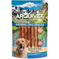 Arquivet, Twist Ente Roll, Natürliche Snacks für Hunde, Leckereien für Hunde, Leckereien für Hunde, Leckereien und Belohnungen für Ihr Haustier, 13 cm, 100 g