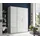 Drehtürenschrank Valencia 155 x 195 x 60 cm Weiß/Grau
