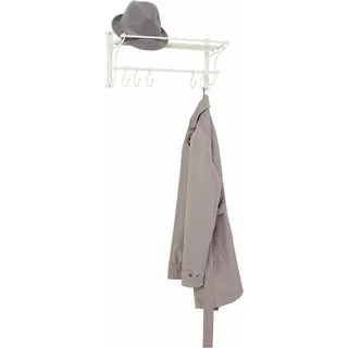 Ambiente Haus Garderobenleiste mit Regal 53 cm Weiß
