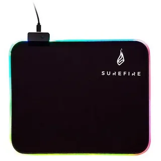 Surefire Silent Flight RGB-320 Gaming-Mauspad Beleuchtet Schwarz