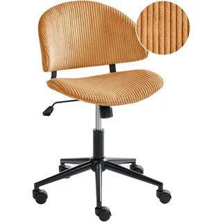 Beliani Bürostuhl Cord Orange