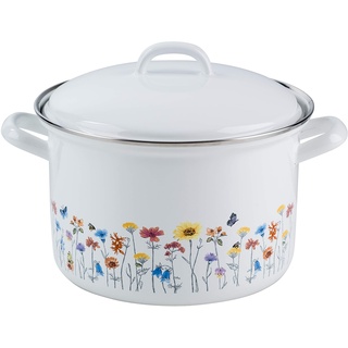 RIESS Fleischtopf mit Deckel Ø20cm 3,5 Liter Country Flora