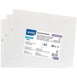 SPREE Plastic pocket A3 25 pcs. landscape format