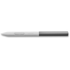 Wacom One Standardstift, druckempfindlicher, batterieloser Stift für Wacom One Stifttabletts und -Displays, grau-weiß