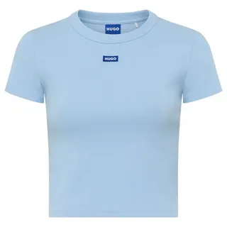 HUGO BOSS HUGO Blue T-Shirt »Baby Tee« in verkürzter Länge