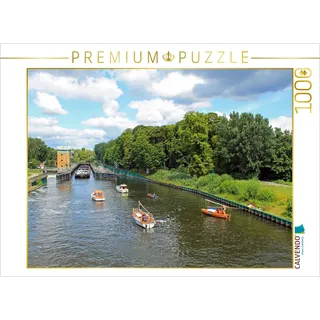 Calvendo Puzzle Sommer an der Havel-Schleuse in Berlin 1000 Teile Puzzle quer | Lege-Größe cm Foto-Puzzle für glückliche Stunden