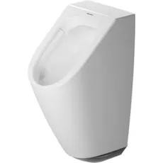 Duravit ME by Starck Urinal Duravit Rimless, mit Fliege, Elektronik-Urinal für Batterieanschluss mit Steuerung, Farbe: Weiß mit Wondergliss