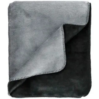 Sportalm Kitzbühel Wohndecke Cover , Anthrazit , Textil , 150x200 cm , Oeko-Tex® Standard 100 , Heimtextilien, Bettwäsche & Leintücher, Tagesdecken