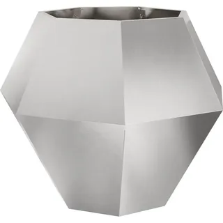 Pflanzkübel Silber 100 x 100 x 80 cm Edelstahl - Silber