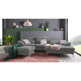 sit&more Polsterhocker »Scorpio« inklusive Federkern, grau