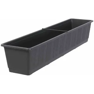 Thermo geli Plastic BLUMENKASTEN Standard"80cm Anthrazit Blumentopf Planzentopf