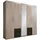 Drehtürenschrank Freiburg 225 x 210 x 58 cm Grau