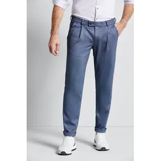 bugatti Bundfaltenhose, mit weichem Griff, blau