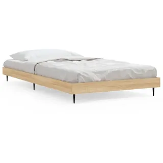 vidaXL Bettgestell ohne Matratze Sonoma-Eiche 90x200 cm Holzwerkstoff - Braun
