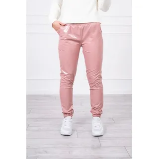 Doppellagige Samthose, dunkelrosa