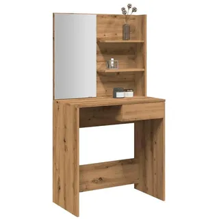 vidaXL Schminktisch mit Spiegel Artisan-Eiche 74,5x40x141 cm