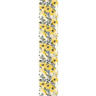 Ambiance Sticker Vliestapete, vorgeklebt, Rolle, skandinavisch, Blumen, Aquarell, Gelb, selbstklebend, dekorativ – 1 Rolle mit 300 x 60 cm