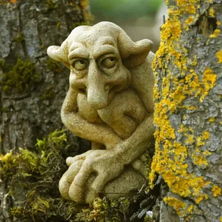 Troll-Statuen, Heimdekoration, Wasserspeier-Statuen, Stein-Trolle, gotische Skulptur, Haus, Garten, Kunst, Dekorationen, Exquisite Steinstatuen für drinnen und draußen