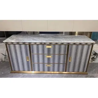 Wohnzimmer Sideboard Holz Schrank Möbel Luxus Neu Weiß Modern - Grau