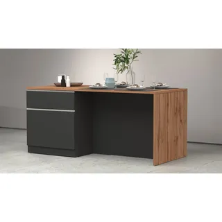 kochstation Kochinsel Sole 200 x 0 x 0 cm Grau