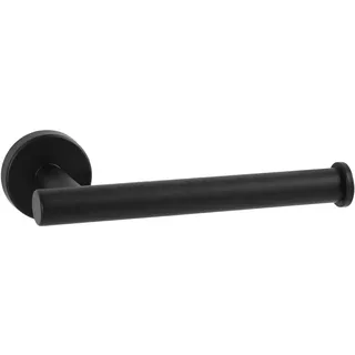Ambrosya - Toilettenpapierhalter aus Edelstahl in Schwarz - Bad Badezimmer Halter Halterung Klopapier Klopapierhalter Rollenhalter Toilette Toilettenpapier Wand WC (Edelstahl (Schwarz))