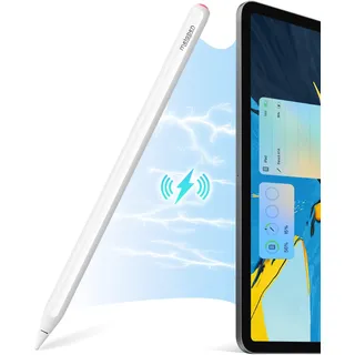 Metapen A14 iPad Stift Perfekte Alternative für iPad Pencil 2.Generation mit Magnetischer Befestigung, Kabelloses Aufladen und Bluetooth Shortcut für iPad Pro 11"/12.9", iPad Air 4/5, iPad Mini 6