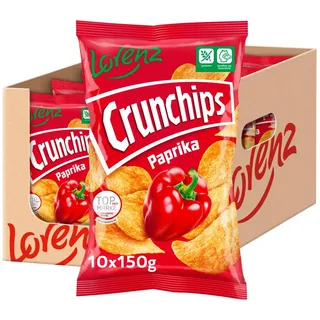 LORENZ | Crunchips Paprika | 10 x 150 g | glutenfrei
