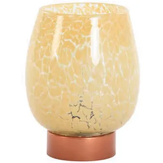 Light & Living Led-Tischleuchte , Braun , Glas , 13x17x13 cm , Lampen & Leuchten, Innenbeleuchtung, Tischlampen