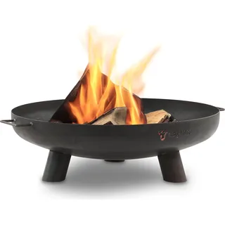 BBQ-Toro Feuerschale Ø 70 cm, Schwarz, Outdoor Dreibein Feuerstelle für Garten und Terrasse