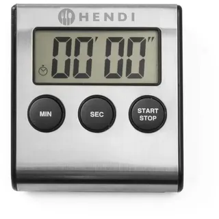 HENDI Digitale Küchenuhr mit Ständer und Magnet 65 x 70 x 17 mm